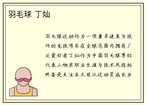 羽毛球 丁灿